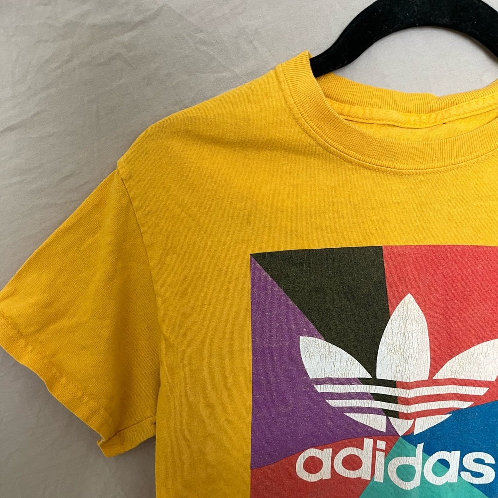 Cropped custom adidas T-shirt